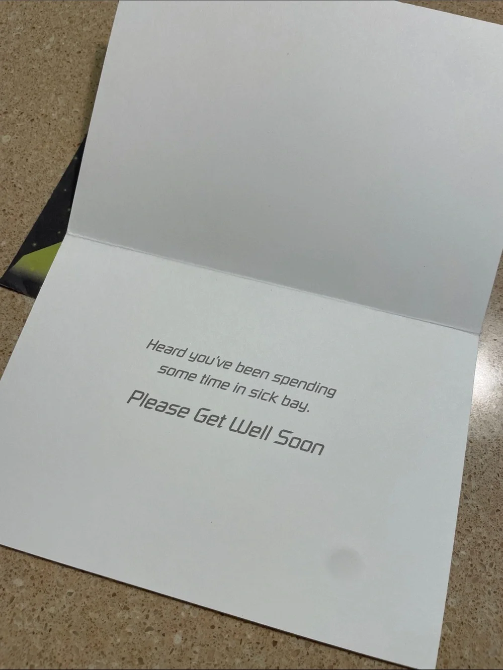 Star Trek Crew Get Well card